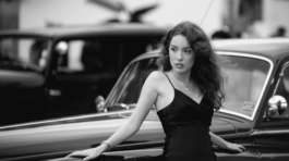 Candid Sophie in black and white, Central London.