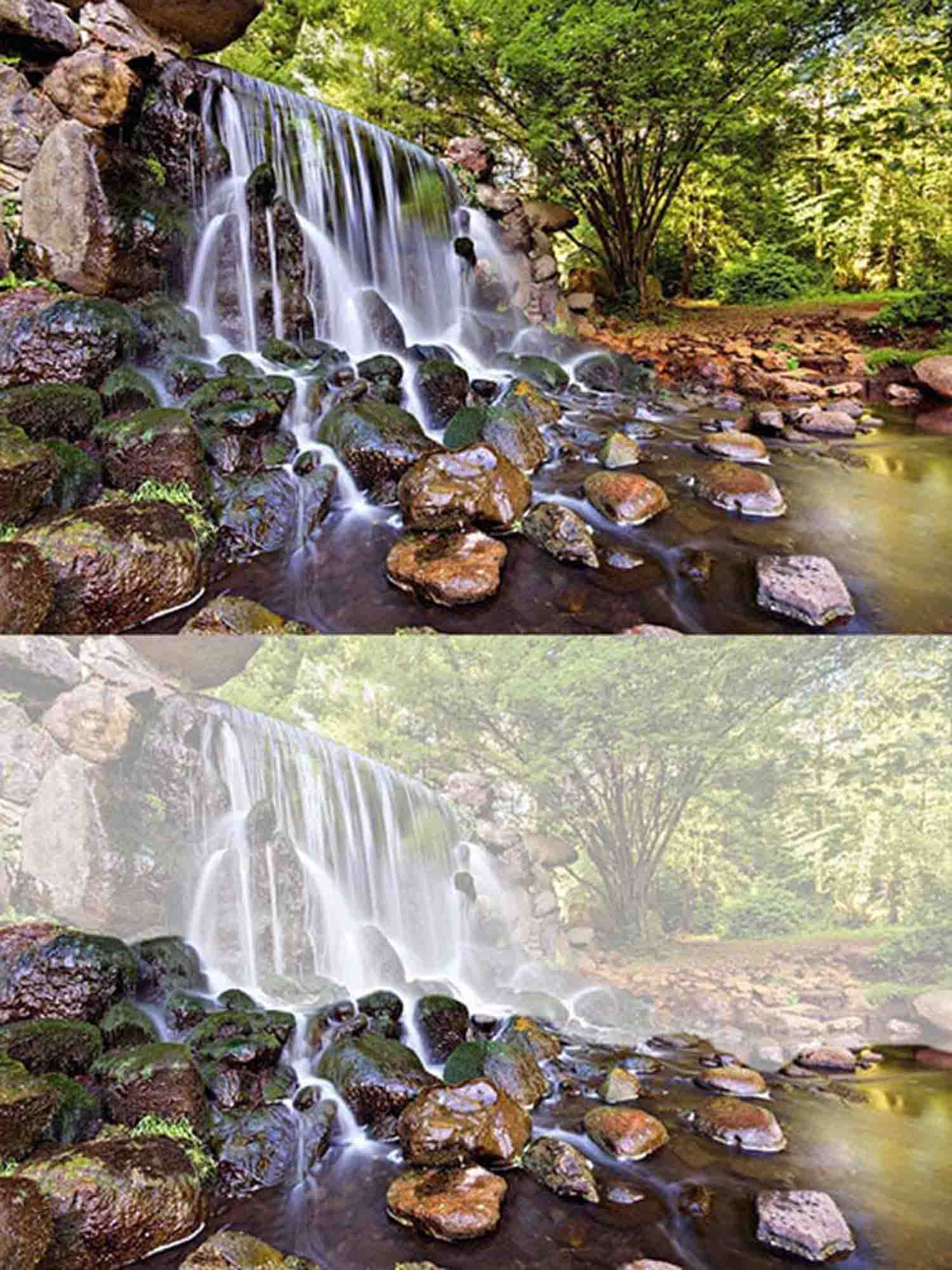 3D effect at Sonsbeek Waterfall, Arnhem.