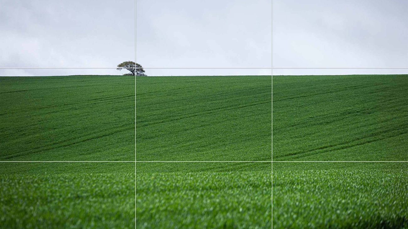 Rule of Thirds in England landscape.