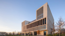 Bustling UCL Campus atmosphere in color.