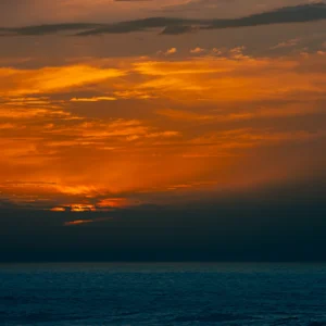 Warm sunset hues over Rabat's landscape.